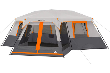 20' X 18' 12-Person 3-Room Instant Cabin Tent with Screen Room, 56.5 Lbs