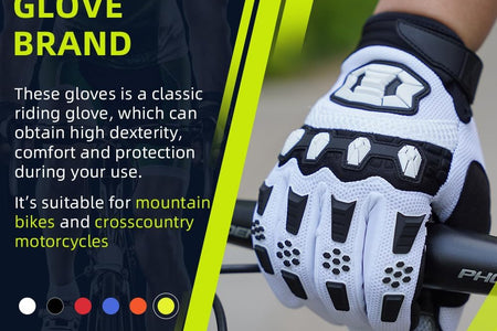 Unisex BMX MX ATV MTB Racing Mountain Bike Bicycle Cycling Off-Road/Dirt Bike Gloves Road Racing Motorcycle Motocross Sports Gloves Touch Recognition Full Finger Glove