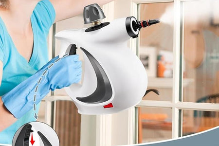 CleanPro Pressurized Handheld Steam Cleaner & Rechargeable Spin Scrubber – Powerful, Portable Cleaning for Every Surface