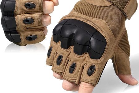 Tactical Fingerless Gloves for Motorbike Motorcycle Cycling Climbing Hiking Hunting Gloves