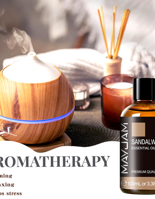 Load image into Gallery viewer, 1PCS 100ML Essential Oil with Dropper Sandalwood Lavender Eucalyptus Vanilla Aroma Oil for Humidifier Scent Candle Burner
